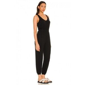 Lovers + Friends Kelly Knit Jumpsuit Size XXS Black Sleeveless Cinched Waist‎